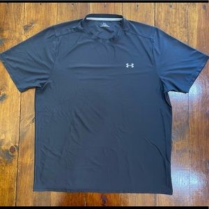 Under Armour HeatGear Shirt Black Loose Fit Size Large